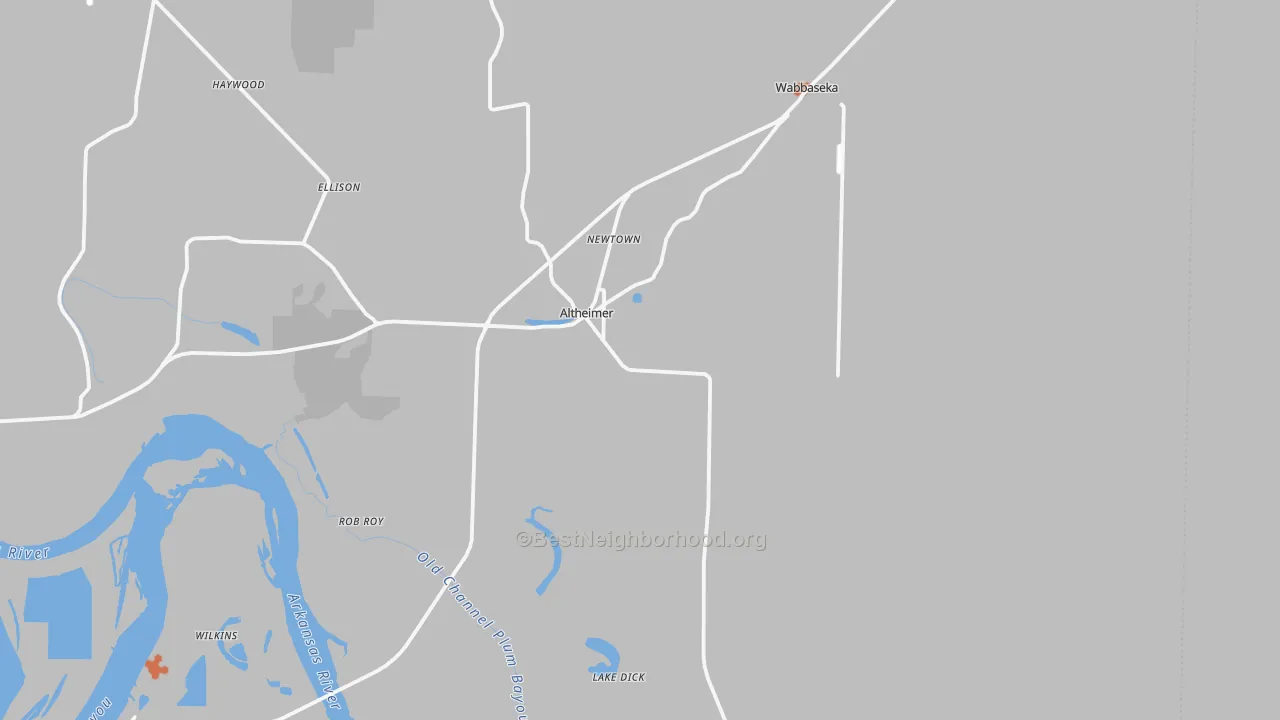 Bike Grade map of 72004, AR