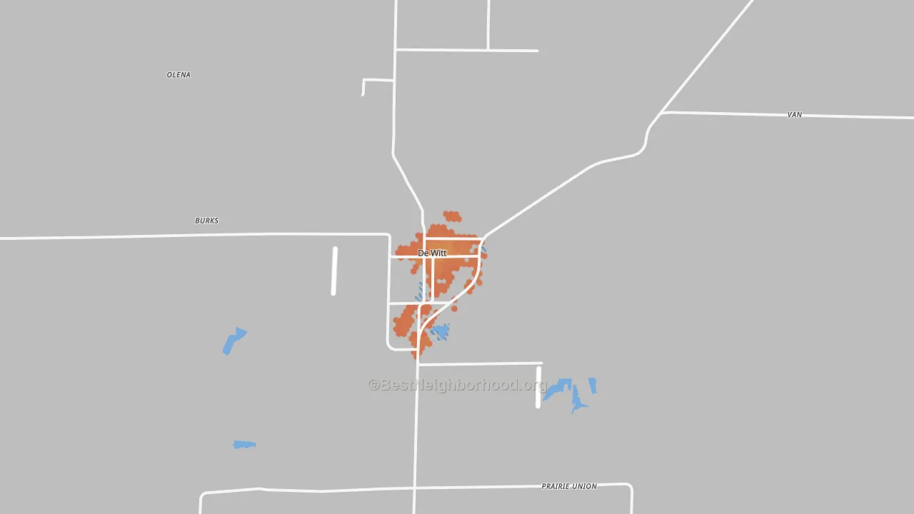 Bike Grade map of 72042, AR