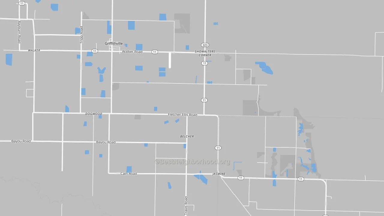 Bike Grade map of 72060, AR
