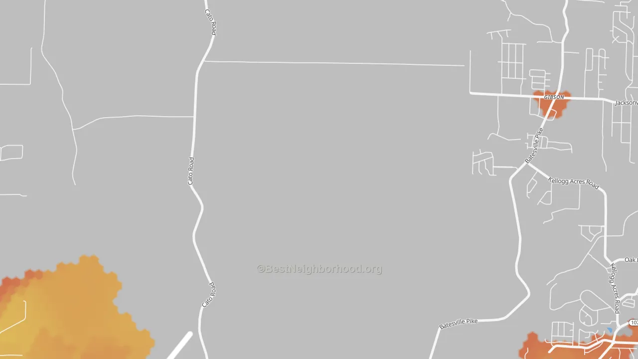 Bike Grade map of 72119, AR