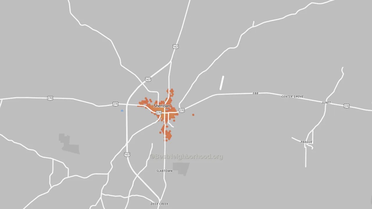 Bike Grade map of 72150, AR