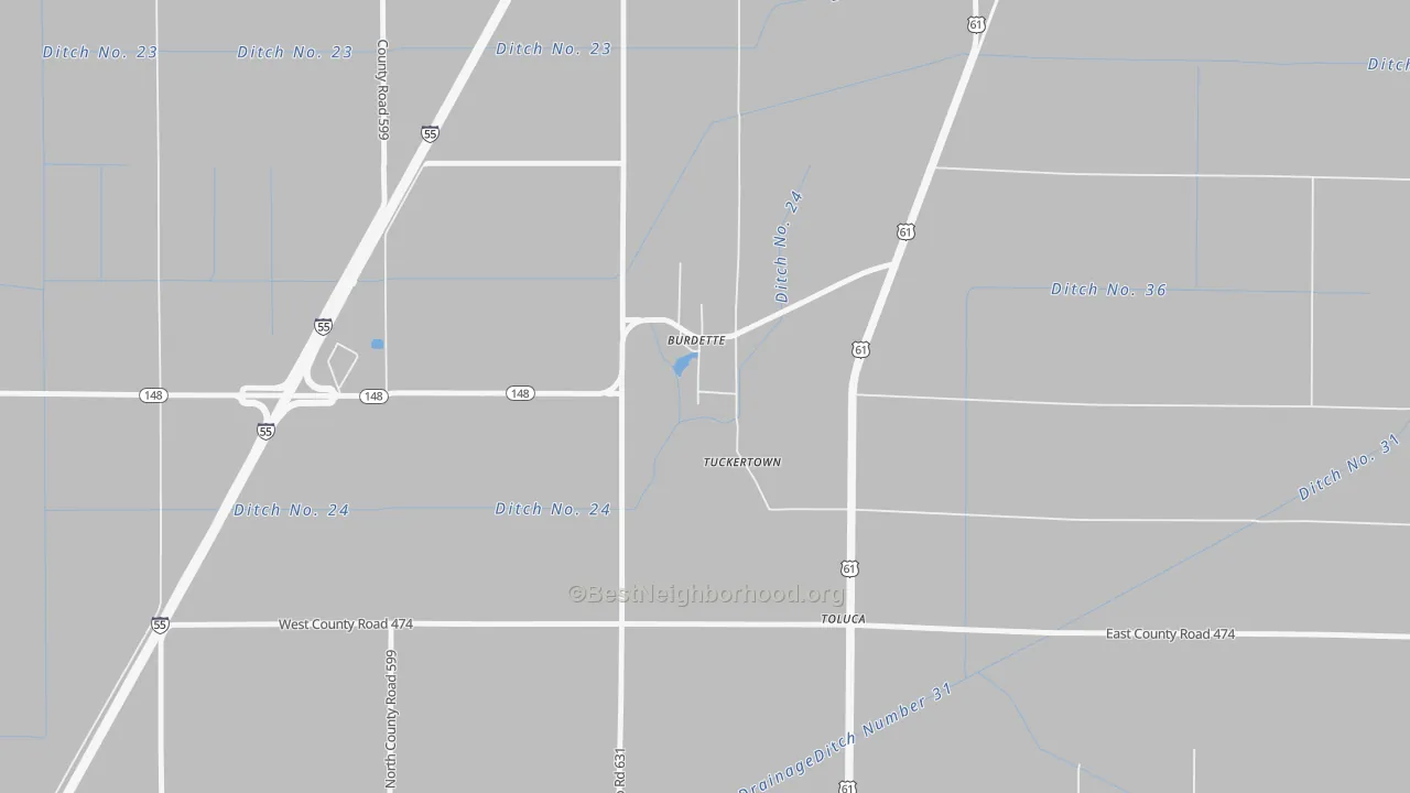 Bike Grade map of 72321, AR
