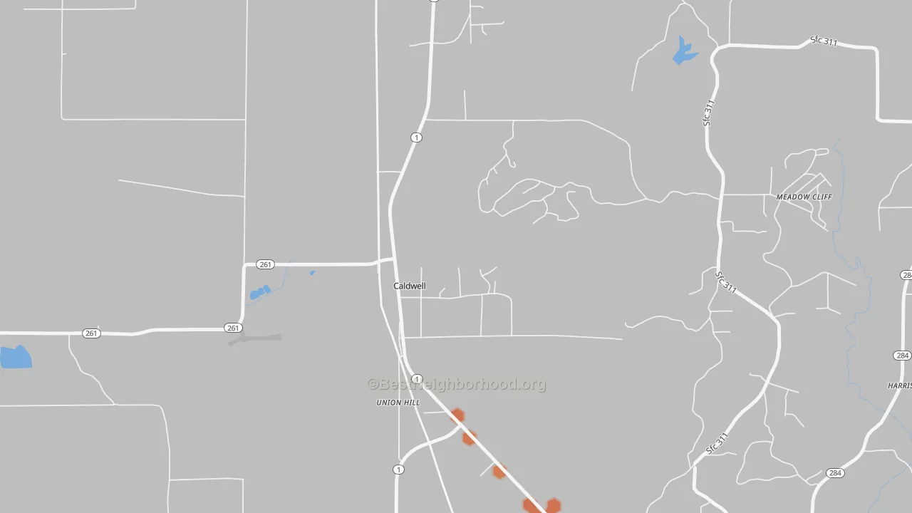 Bike Grade map of 72322, AR