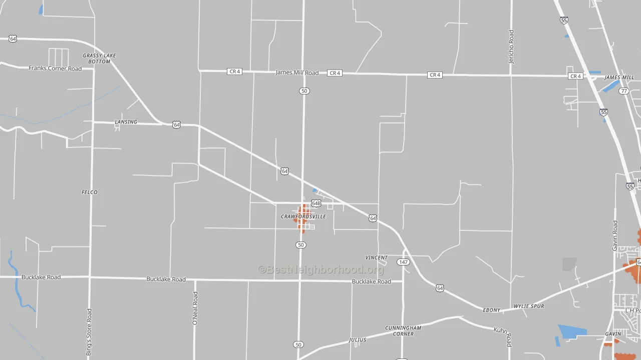 Bike Grade map of 72327, AR