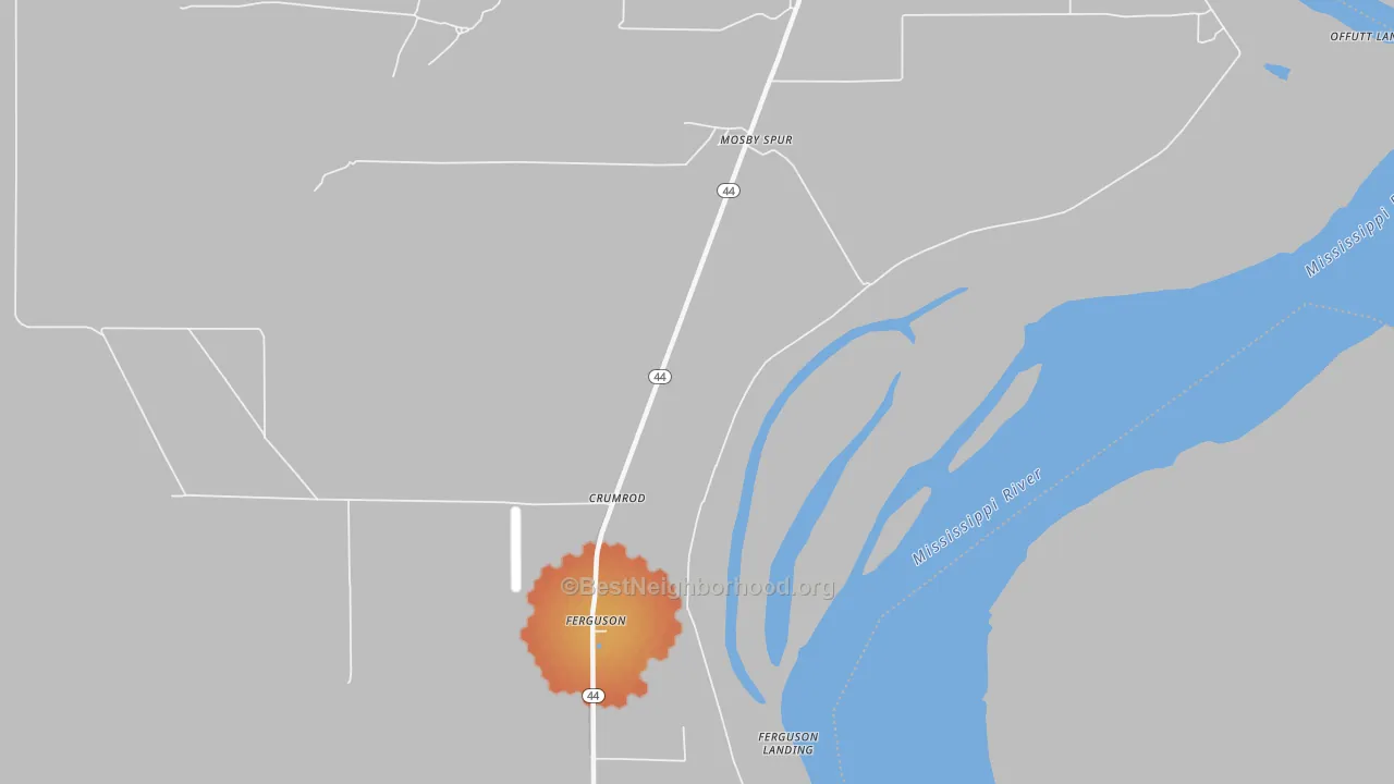 Bike Grade map of 72328, AR