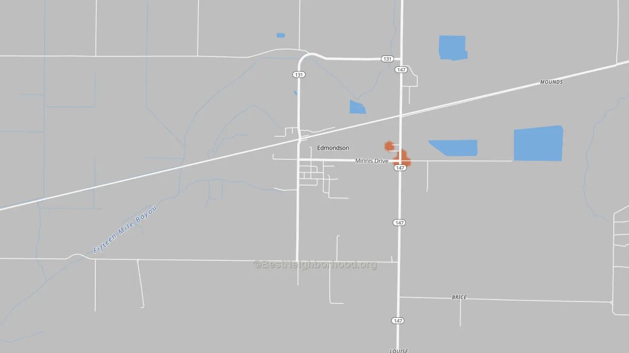Bike Grade map of 72332, AR