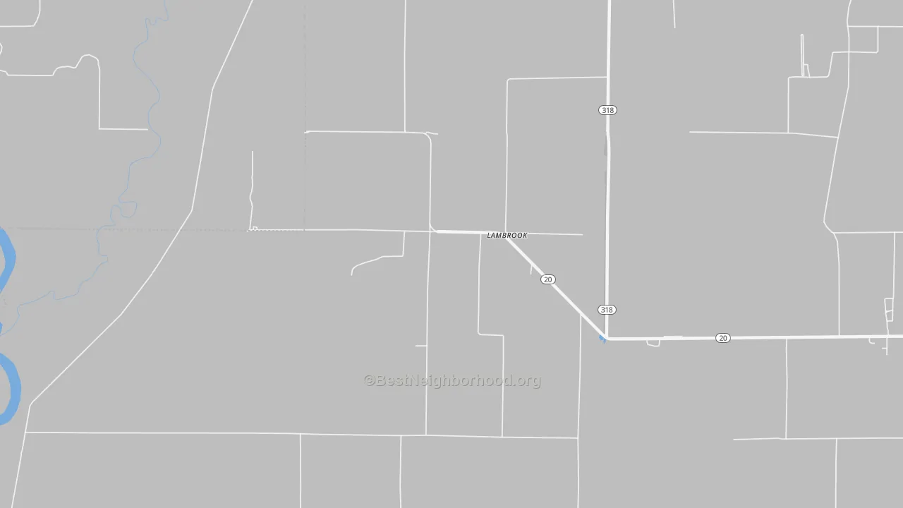 Bike Grade map of 72353, AR