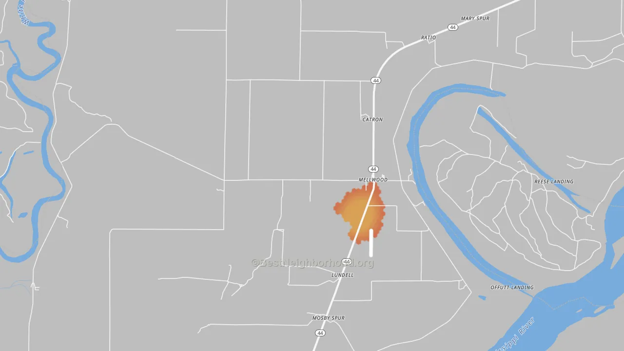 Bike Grade map of 72367, AR