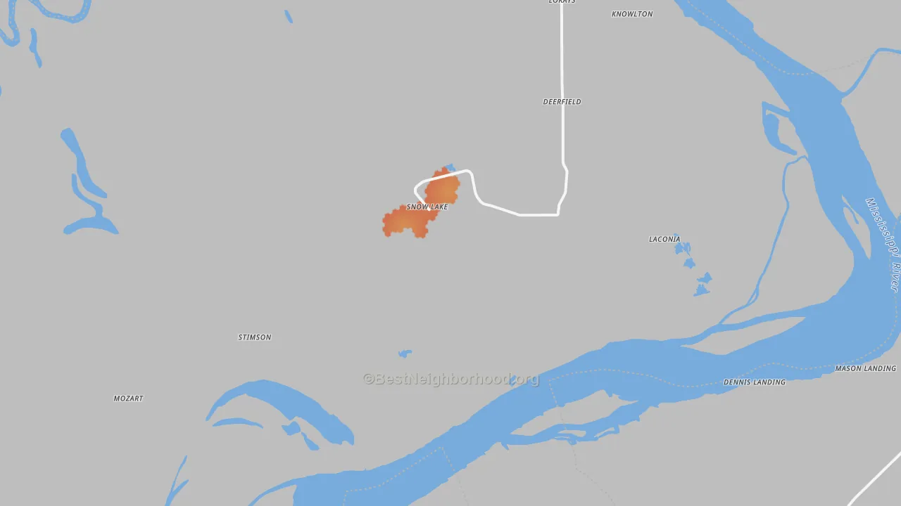 Bike Grade map of 72379, AR