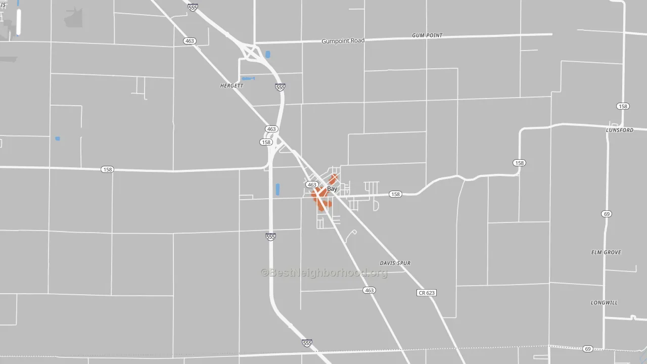 Bike Grade map of 72411, AR