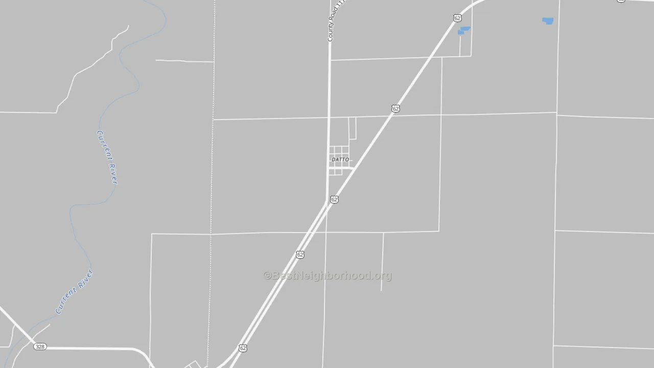 Bike Grade map of 72424, AR