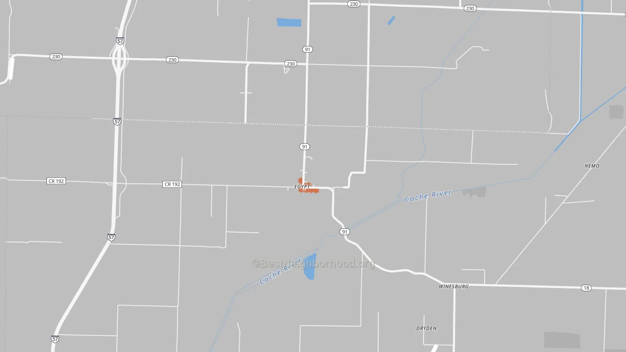 Bike Grade map of 72427, AR