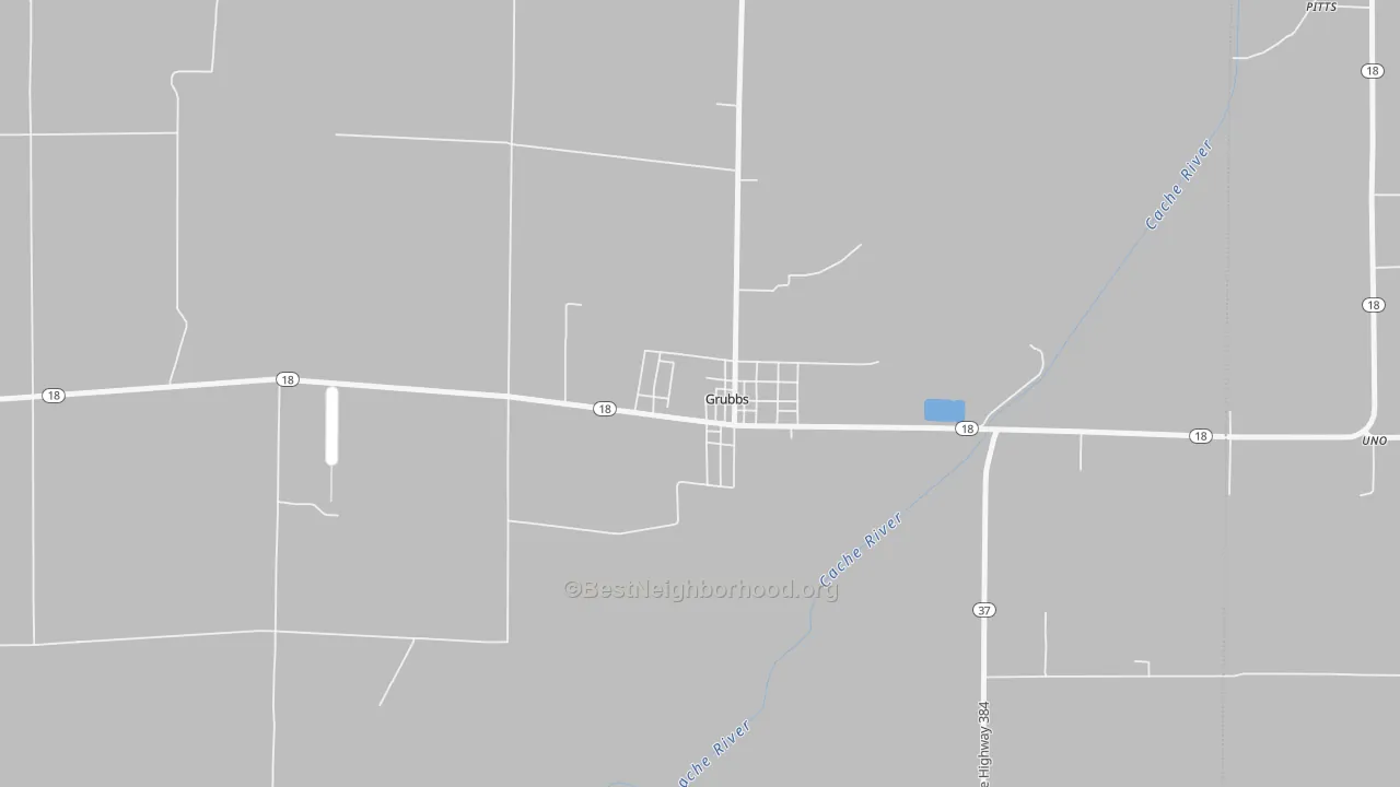 Bike Grade map of 72431, AR