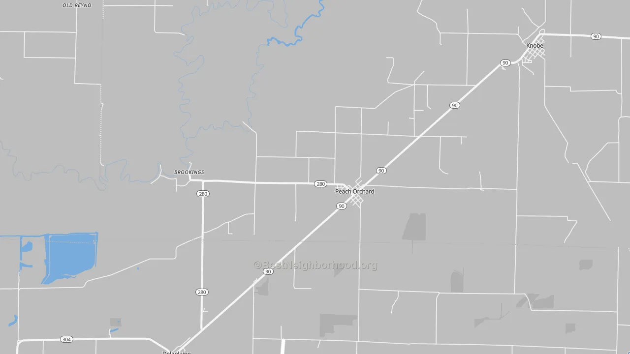 Bike Grade map of 72453, AR