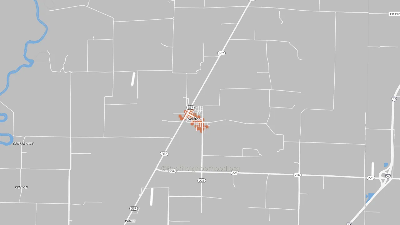 Bike Grade map of 72471, AR