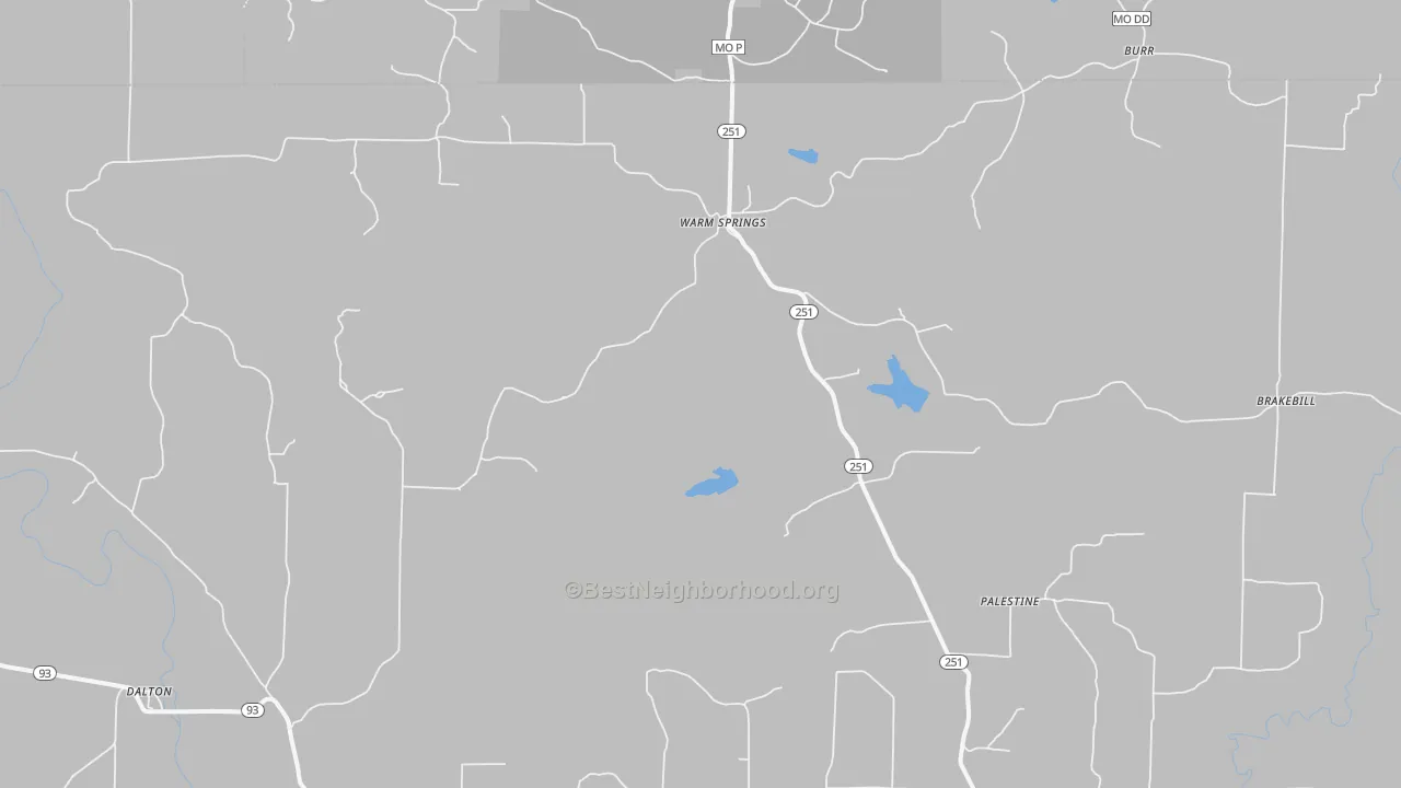 Bike Grade map of 72478, AR