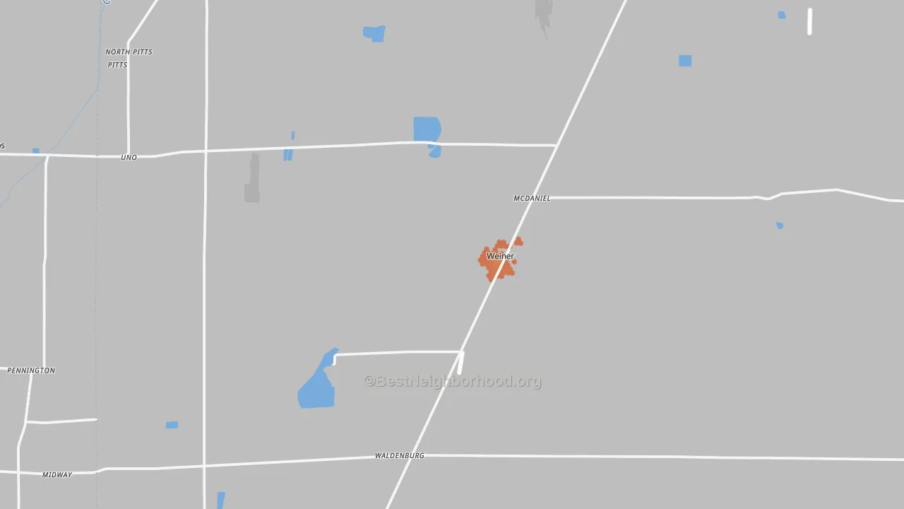 Bike Grade map of 72479, AR
