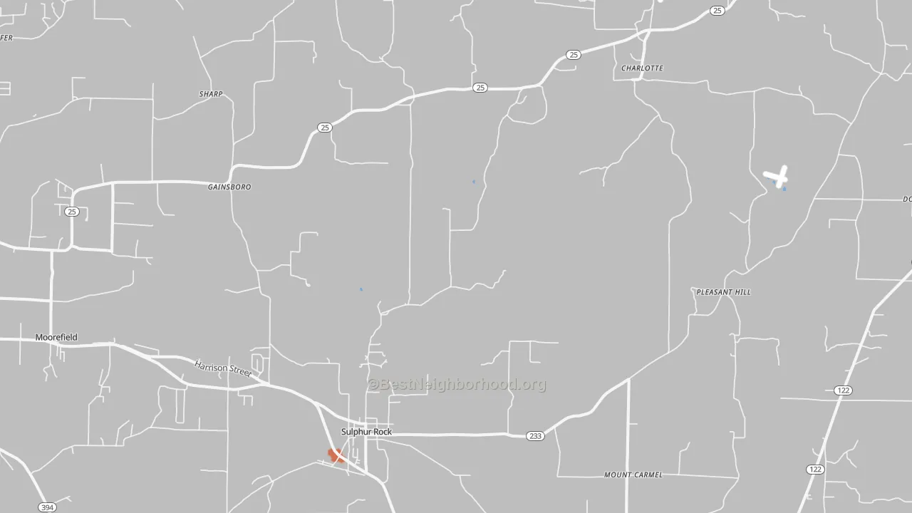 Bike Grade map of 72579, AR
