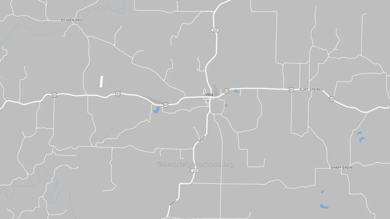 Bike Grade map of 72583, AR