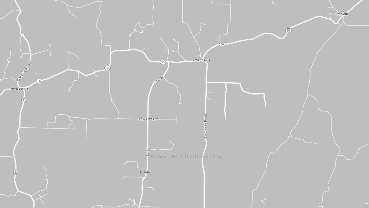 Bike Grade map of 72584, AR