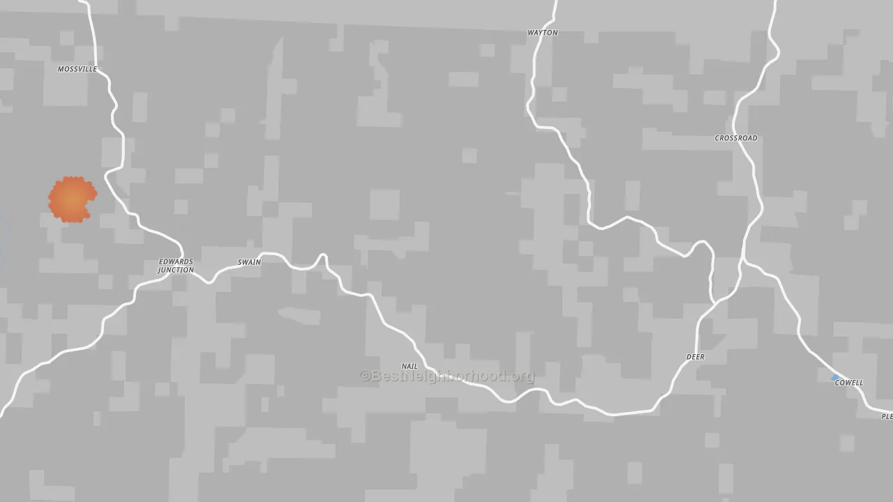 Bike Grade map of 72628, AR