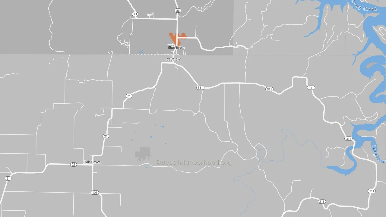 Bike Grade map of 72660, AR