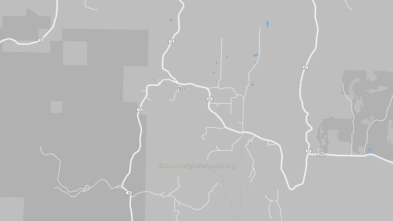 Bike Grade map of 72679, AR
