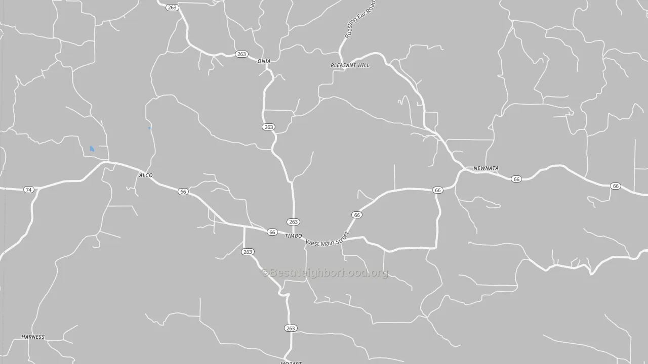 Bike Grade map of 72680, AR