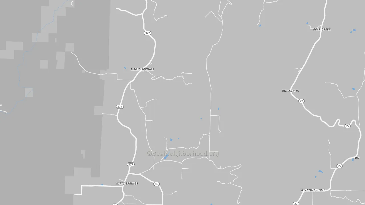 Bike Grade map of 72686, AR