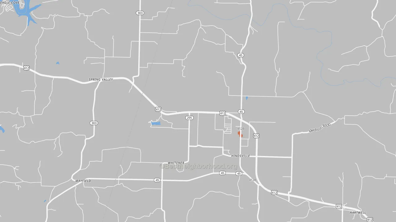 Bike Grade map of 72738, AR