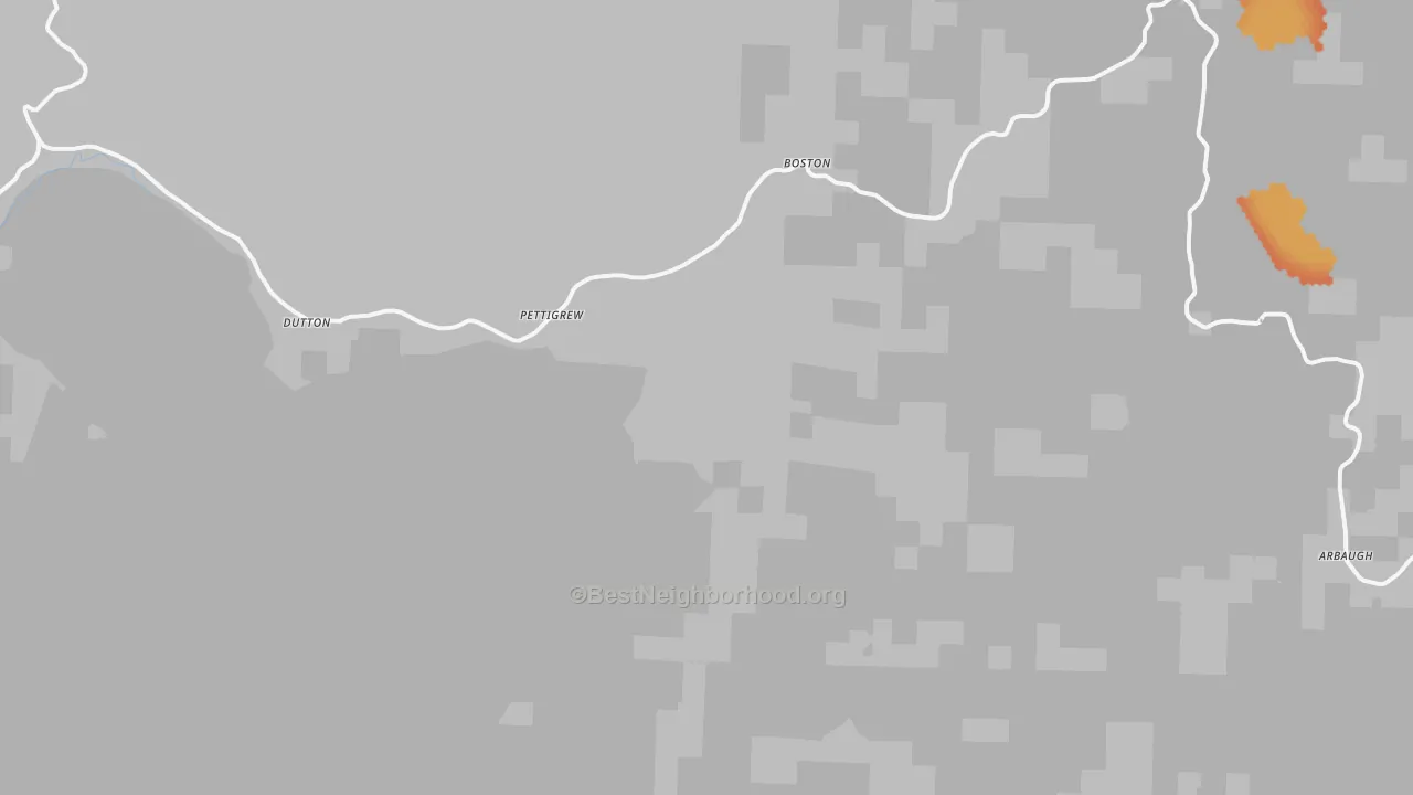 Bike Grade map of 72752, AR