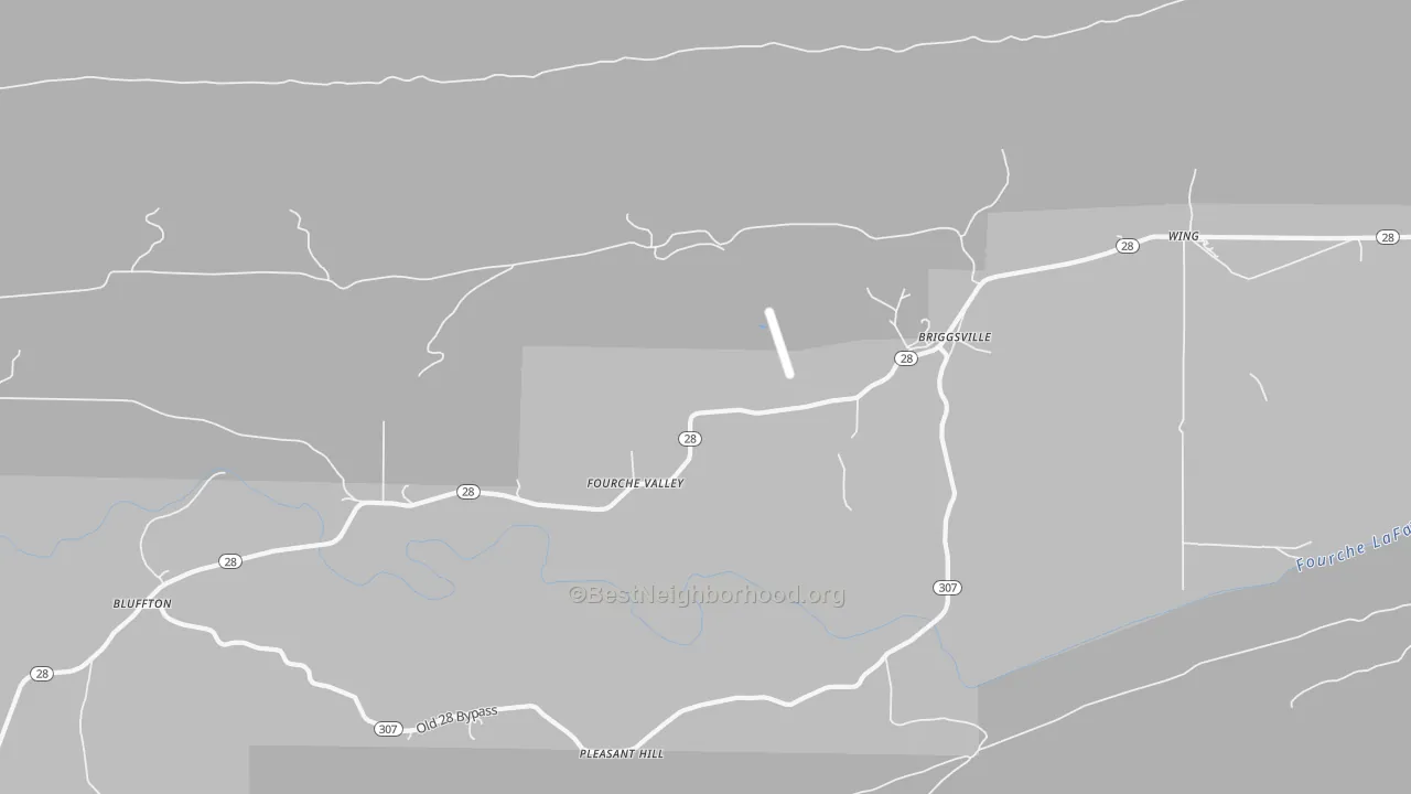 Bike Grade map of 72828, AR