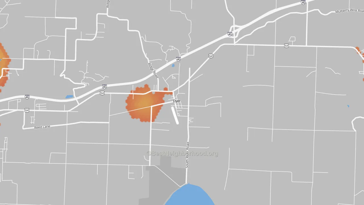 Bike Grade map of 72935, AR