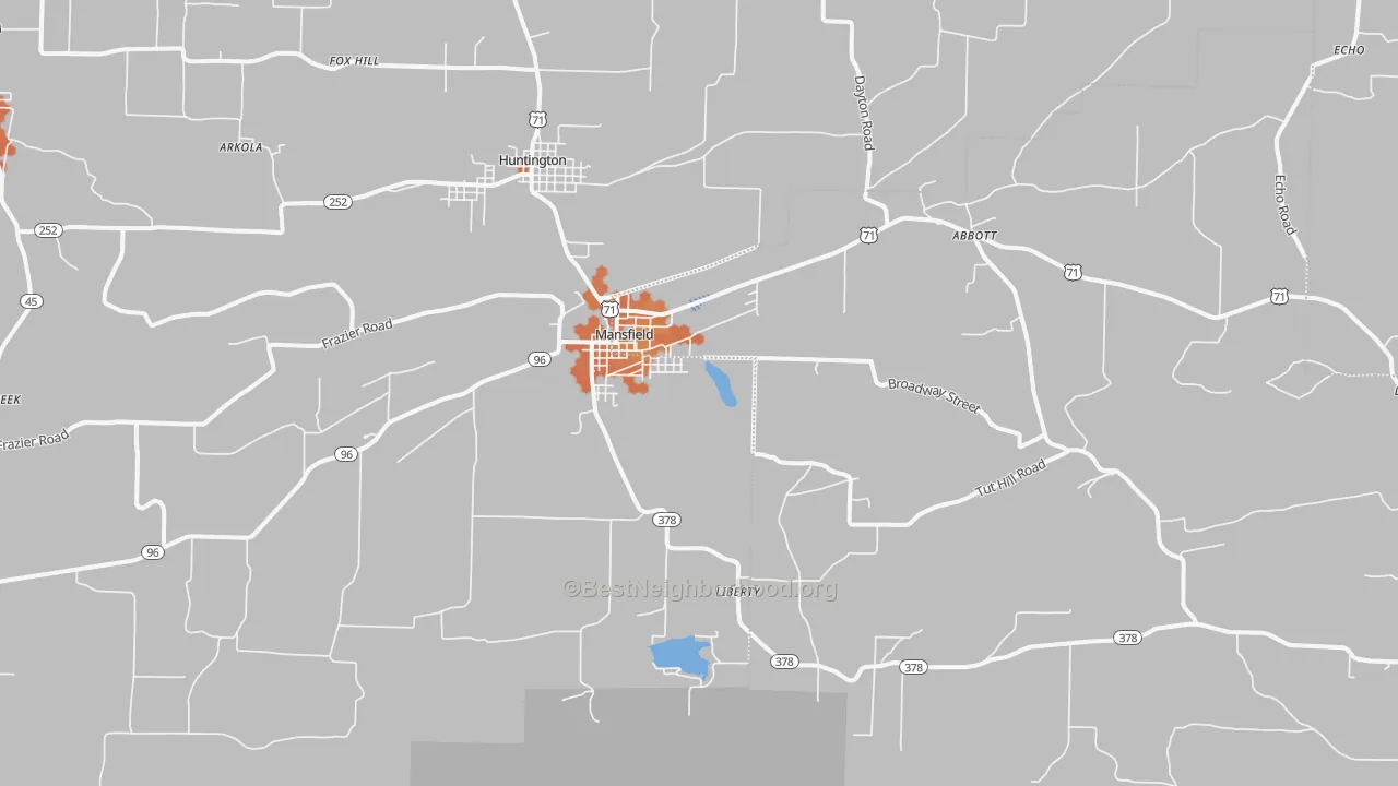 Bike Grade map of 72944, AR