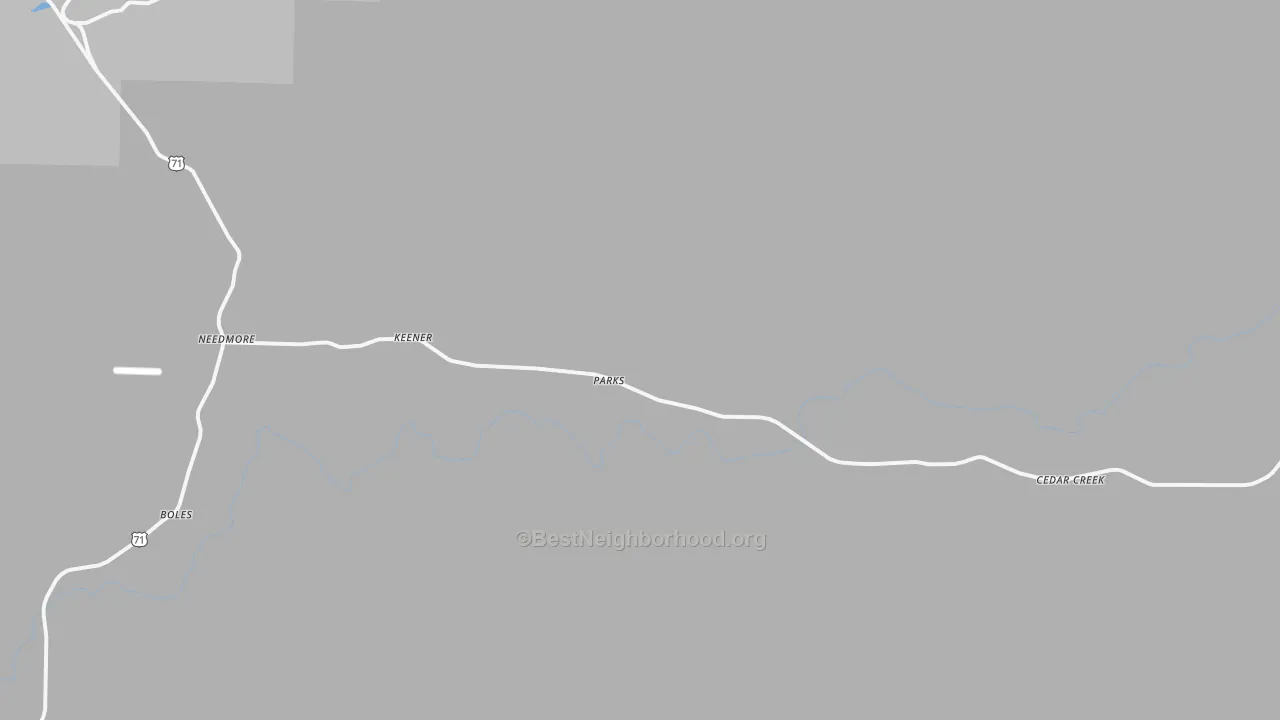 Bike Grade map of 72950, AR