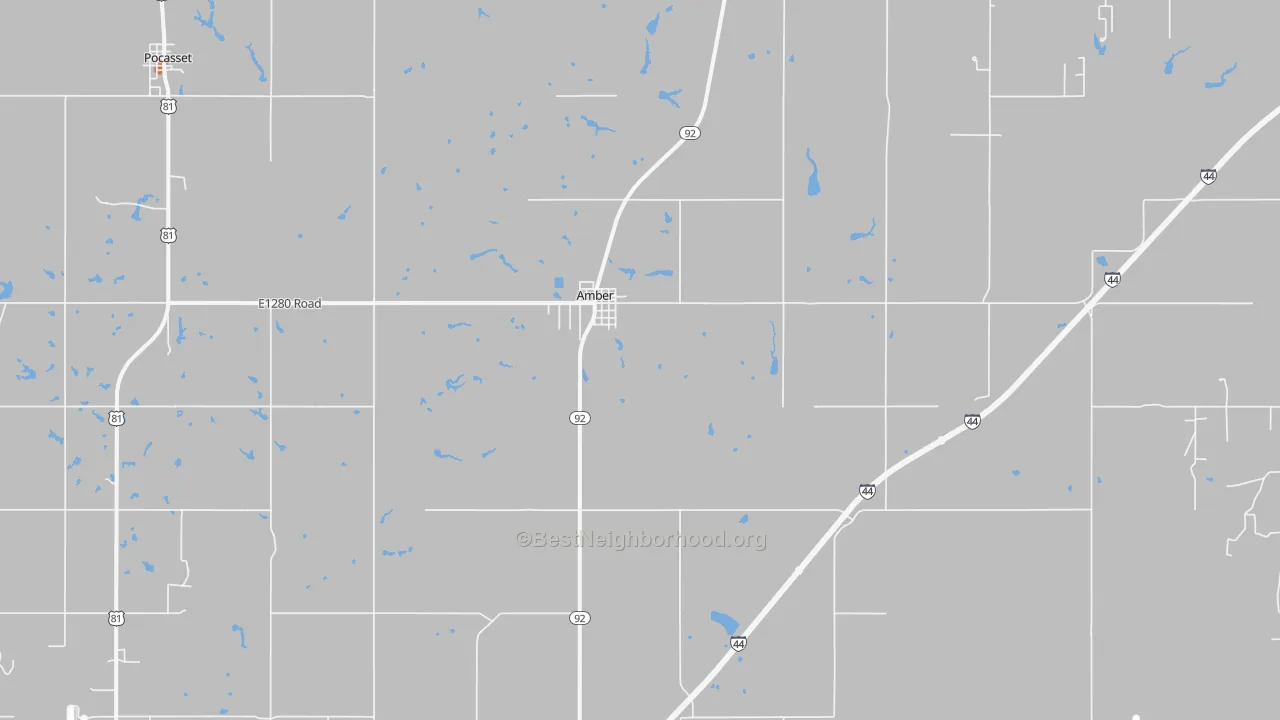 Bike Grade map of 73004, OK