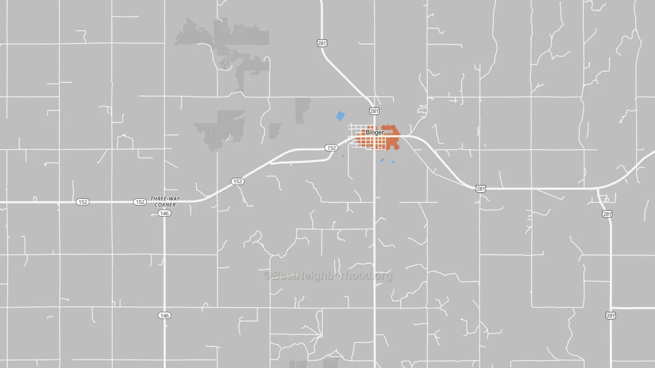 Bike Grade map of 73009, OK