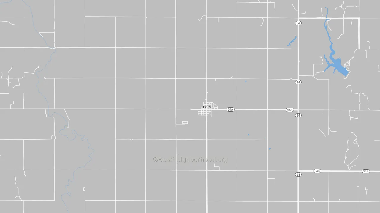 Bike Grade map of 73024, OK