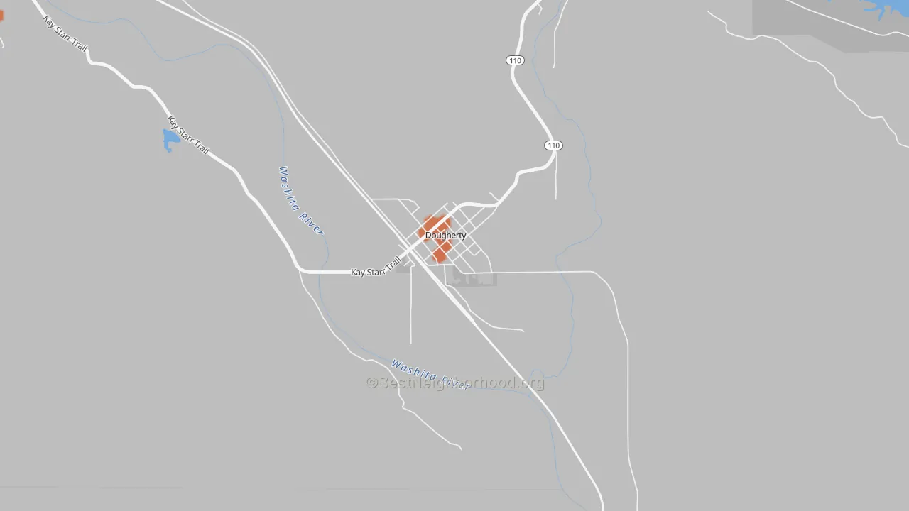 Bike Grade map of 73032, OK