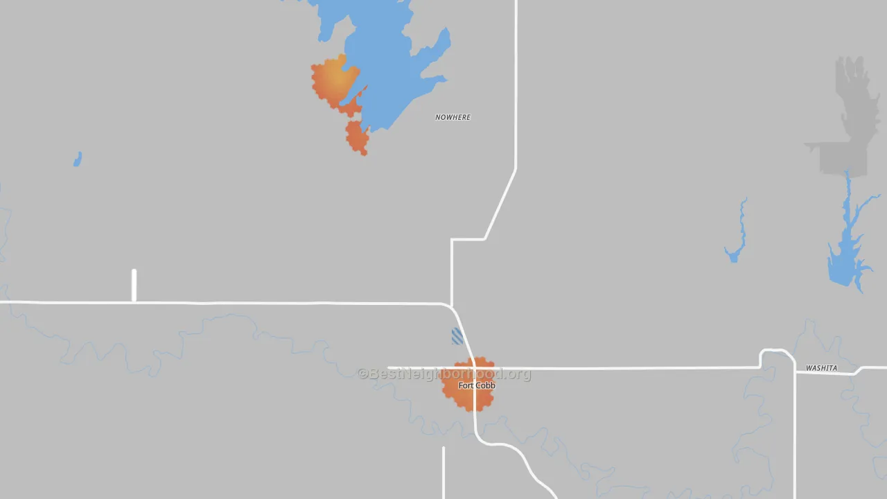 Bike Grade map of 73038, OK