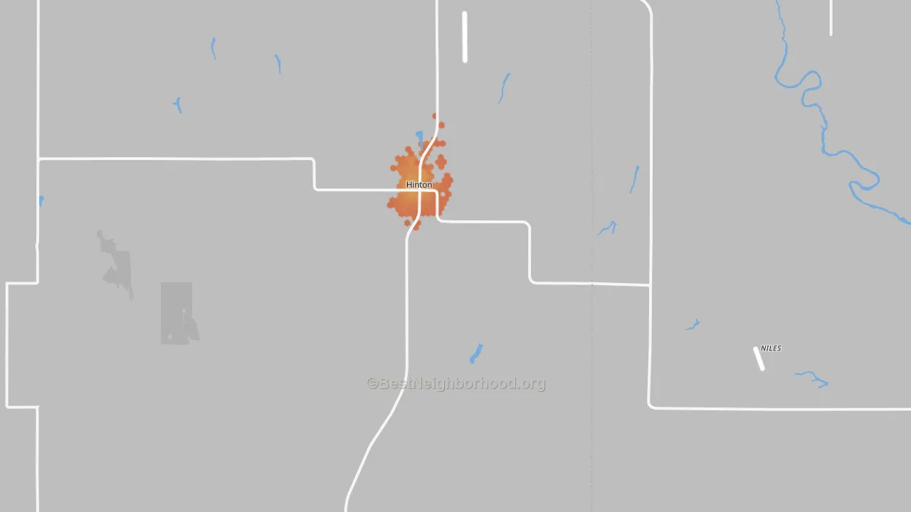Bike Grade map of 73047, OK