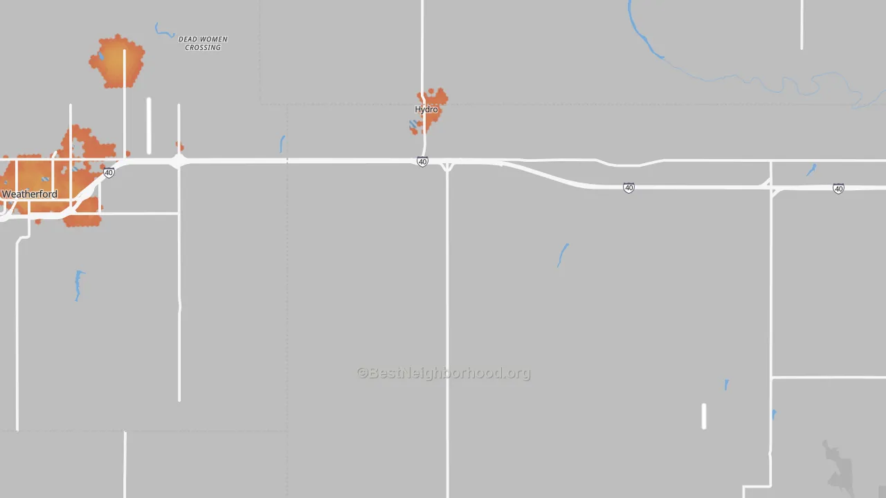 Bike Grade map of 73048, OK