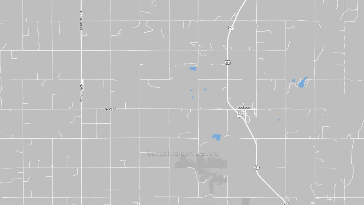 Bike Grade map of 73053, OK