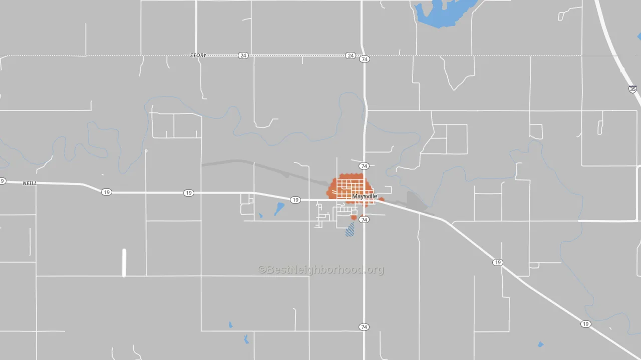 Bike Grade map of 73057, OK