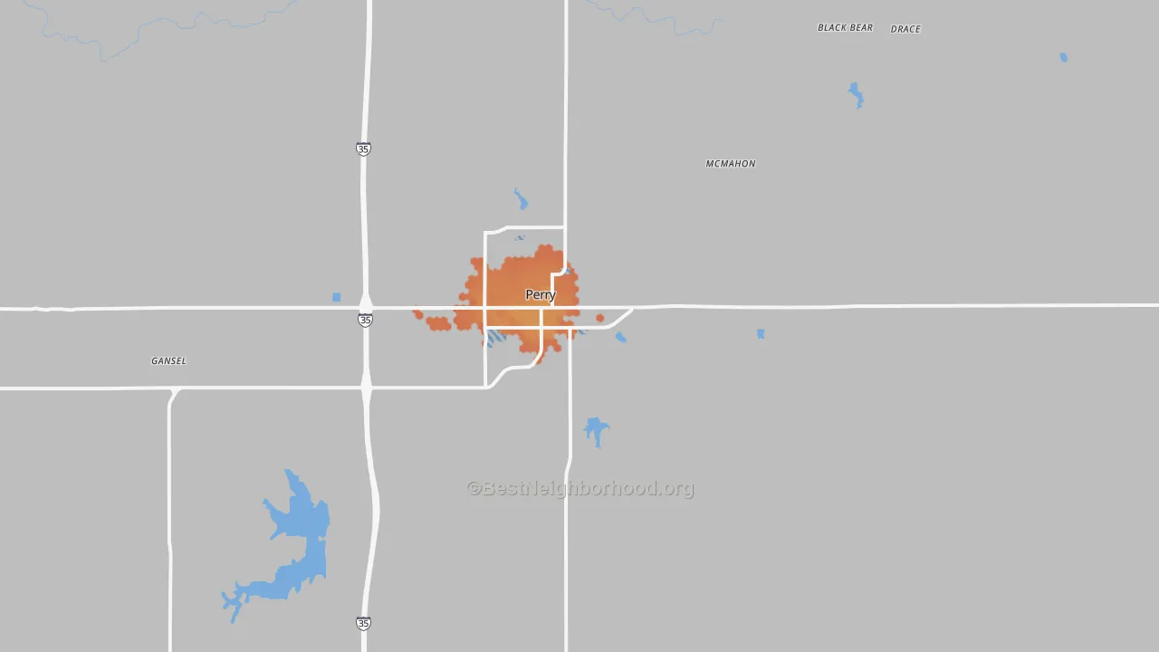 Bike Grade map of 73077, OK
