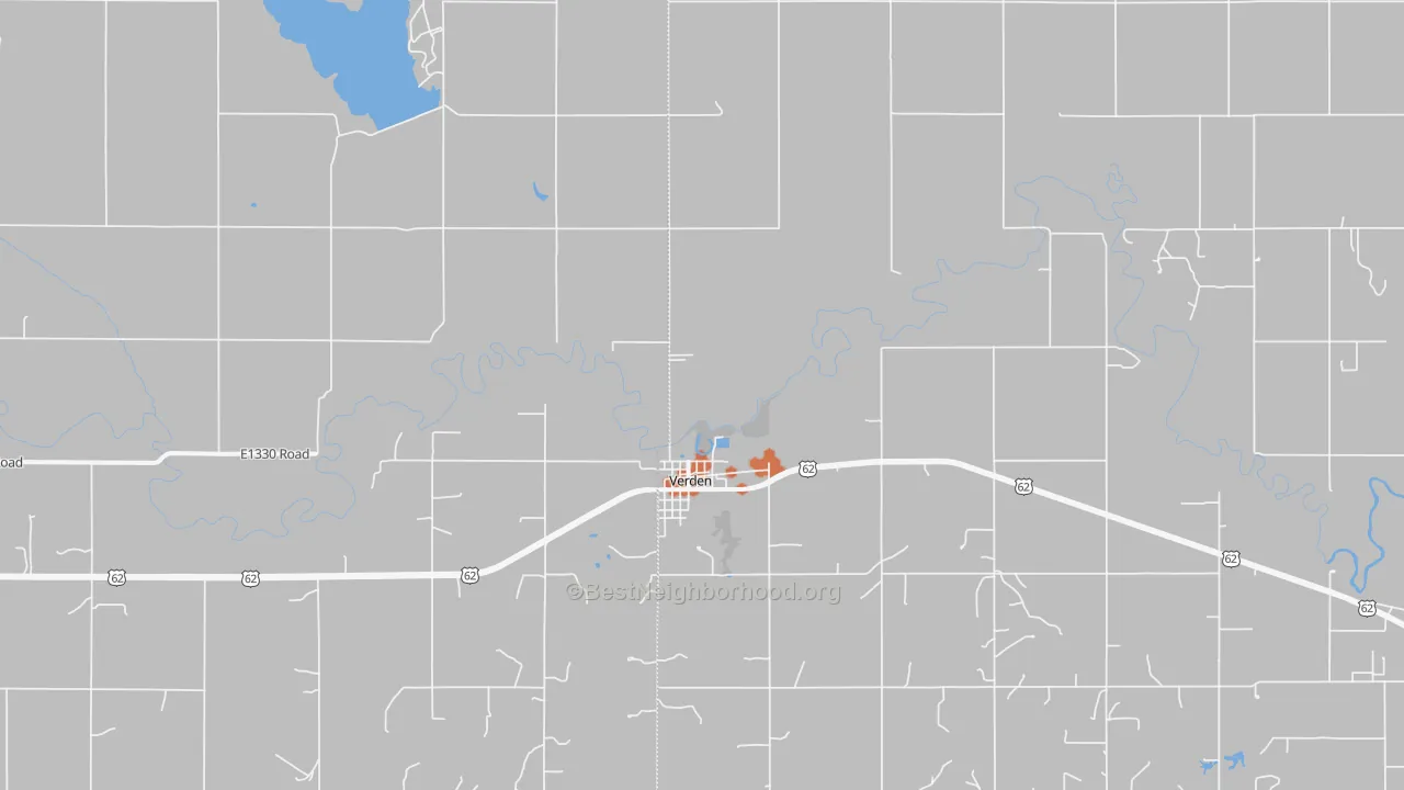 Bike Grade map of 73092, OK