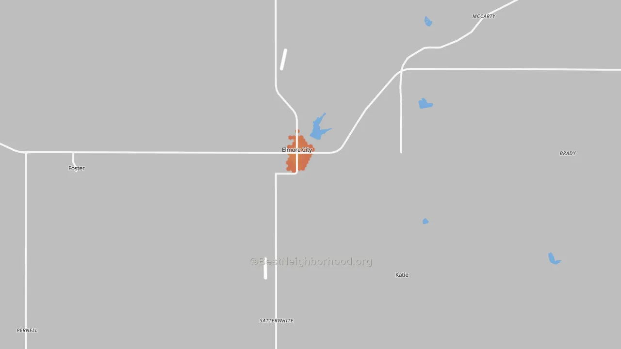 Bike Grade map of 73433, OK