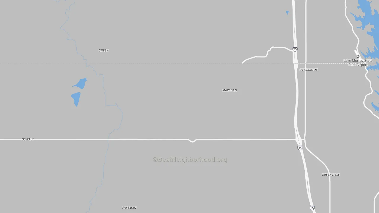 Bike Grade map of 73453, OK