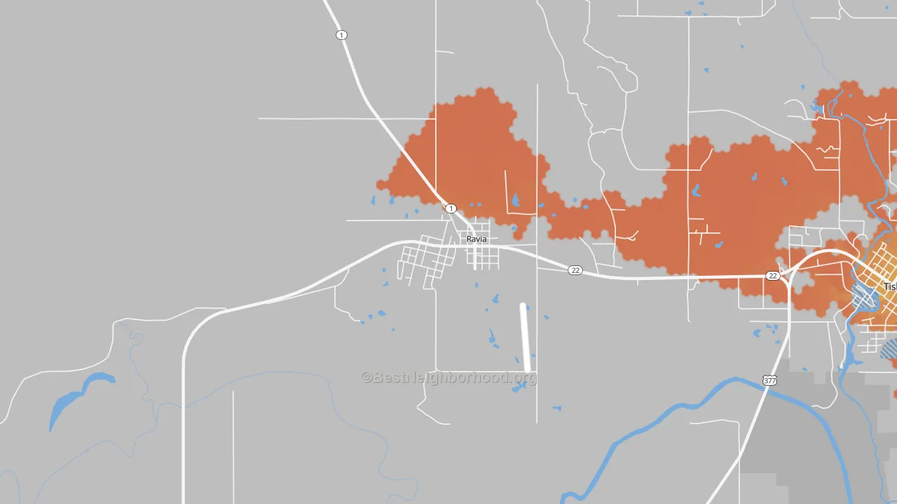 Bike Grade map of 73455, OK