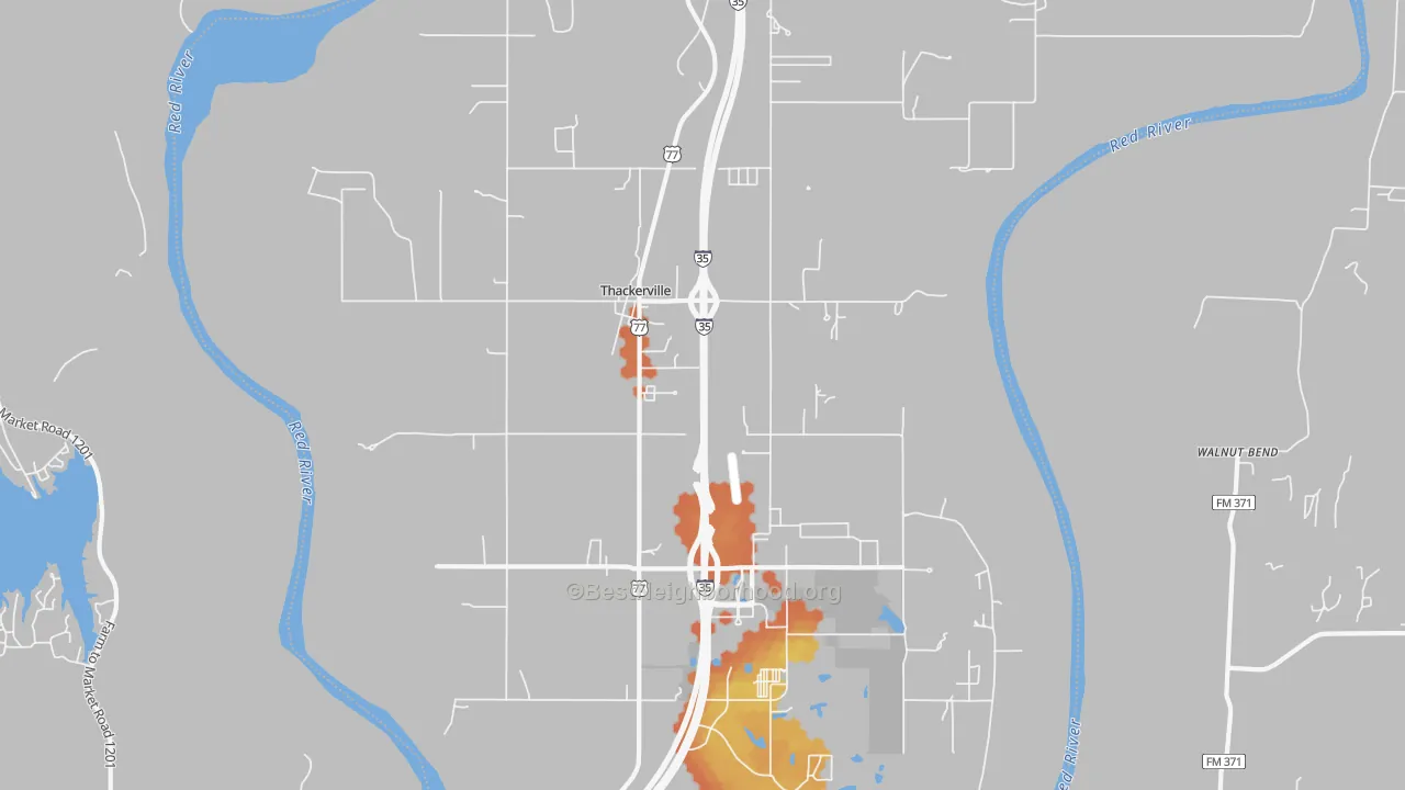 Bike Grade map of 73459, OK